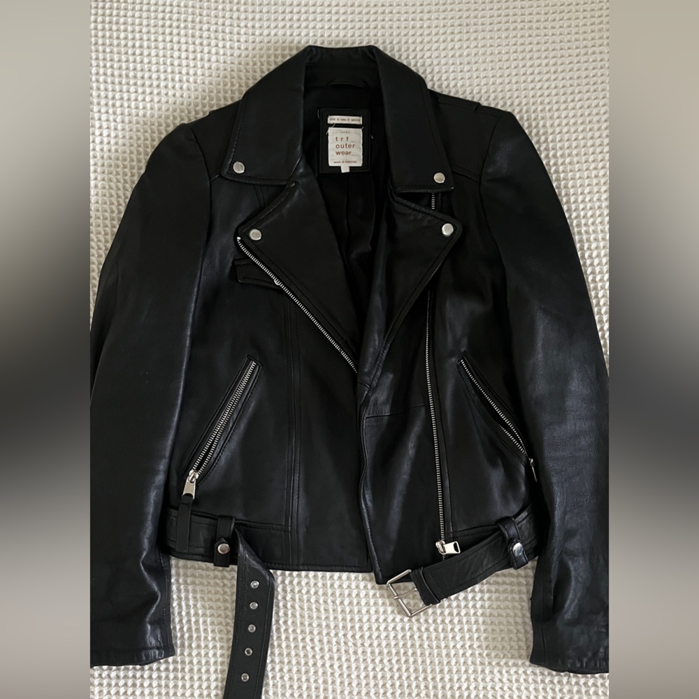 Zara leather jacket (100% sheep leather)